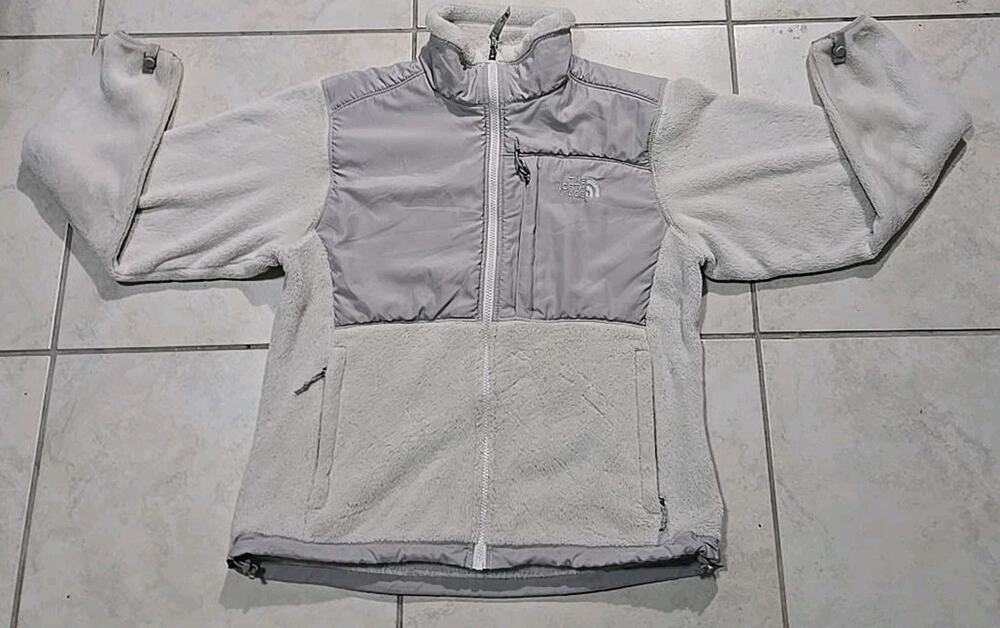 The North Face Polartec Women's Medium Full Zip Fleece Jacket Gray Outdoor